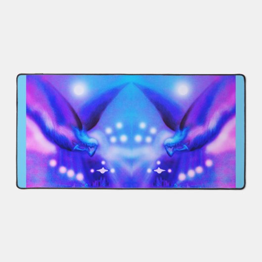 Feestelijke vliegende engelen bureaumat (Voorkant)