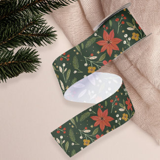 Feestelijke Volkse Bloemige Kerst Lint