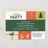 Feestelijke vormen kaart (Voorkant / Achterkant)