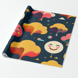 Feestelijke vreugde inpakpapier Collectie.