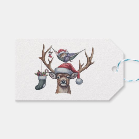 Feestelijke vrienden cadeaulabel (Voorkant (Horizontaal))