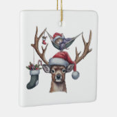 Feestelijke vrienden keramisch ornament (Rechts)