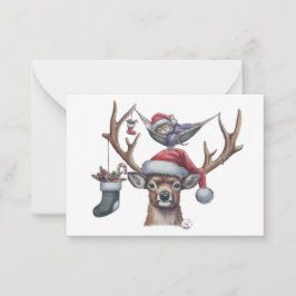 Feestelijke vrienden notitiekaartje