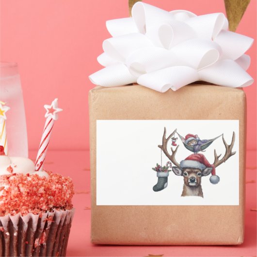 Feestelijke vrienden rechthoekige sticker (Feest)