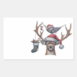 Feestelijke vrienden rechthoekige sticker