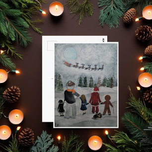 Feestelijke Vrienden Schilderij van Alfred Fox Col Briefkaart