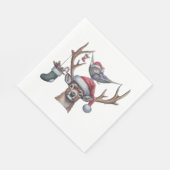 Feestelijke vrienden servet (Hoek)