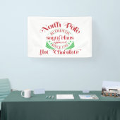 feestelijke warme chocolade Noordpool Spandoek (Beurs)