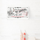 Feestelijke warme chocolademelk Kerstbanner Spandoek (Insitu)