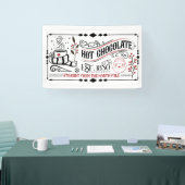 Feestelijke warme chocolademelk Kerstbanner Spandoek (Beurs)