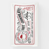 Feestelijke warme chocolademelk Kerstmis Spandoek (Verticaal)