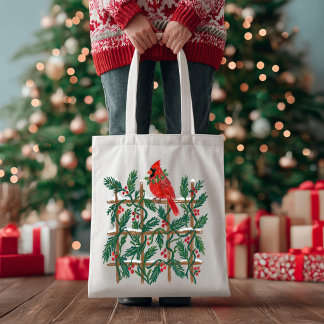 Feestelijke Waterverf Robin Grote Tote Bag
