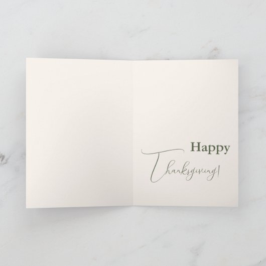 Feestelijke Waterverf Witte Pompoenen Rozen Thanks Feestdagen Kaart (Binnen)