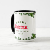 "Feestelijke Whimsy: Kerst Vreugde Mok" Mok (Voorkant links)