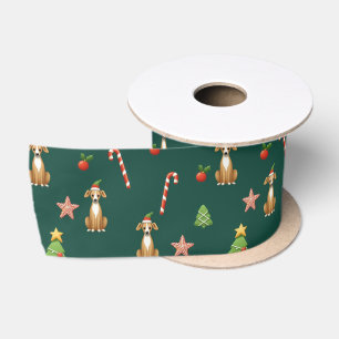 Feestelijke Whippet Kerstmis Lint