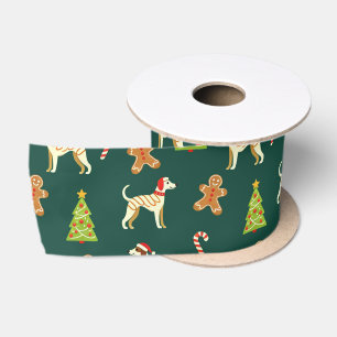Feestelijke Whippet Kerstmis Lint