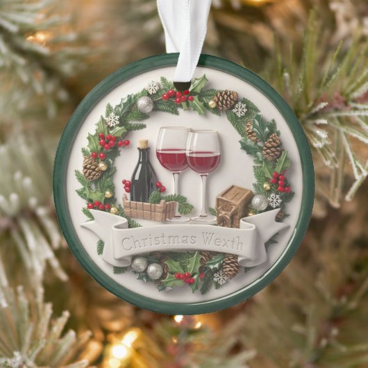 Feestelijke wijn en Ornament High-Relief (Boom)