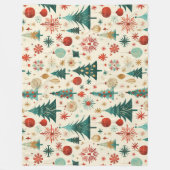 Feestelijke winter Feestdagen Fleece Deken (Voorkant)