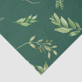 Feestelijke Winter Greenery Botanicals Holiday Tissuepapier (Detail)