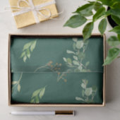 Feestelijke Winter Greenery Botanicals Holiday Tissuepapier (Geschenk)