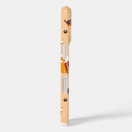 Feestelijke winter honden sjaals Case-Mate iPhone case (Achterkant / Rechts)