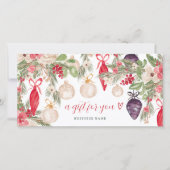 Feestelijke winter Kerst logo cadeaubon (Voorkant)