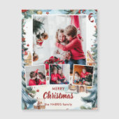 Feestelijke Winter Snow Village Four-Photo (Voorkant)