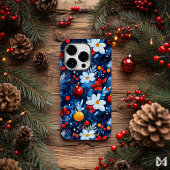 Feestelijke winterbloei – gedurfde en heldere vaka Case-Mate iPhone case