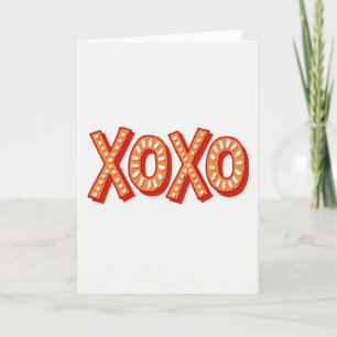 Feestelijke Xoxo Knuffelkaart Kaart