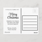 feestelijke Zebra | rode groene borstkreep Briefkaart (Achterkant)