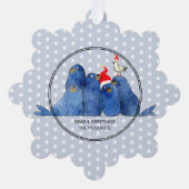 Feestelijke Zee Leeuwen Waterverf Papier Ornament  (Voorkant)