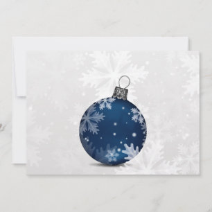 feestelijke zilveren marineblauwe zakelijke feestd feestdagenkaart
