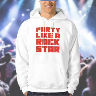 Feesten als een Rockster Hoodie