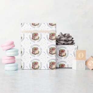 Feesten, Cakes en Confetti Cadeaupapier