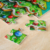 Feesten met mijn aangepaste kerst Gingerbread Legpuzzel (Zijkant)