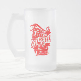 Feesten op de juiste manier matglas bierpul