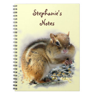 Feestende chipmunk notitieboek