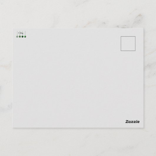 Feestengel Briefkaart (Achterkant)