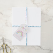 Feestfavor Pastel Regenboog Baby Shower Cadeaulabel (Met Touw)
