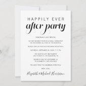 Feestfoto bruiloftsreceptie 'Happily Ever After' Aankondiging (Voorkant)