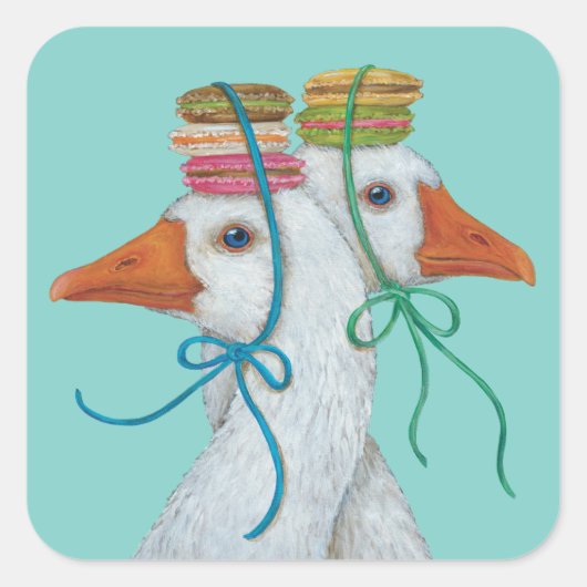 Feestganzen stickers (Voorkant)