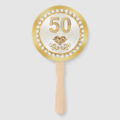 Feestgunsten voor 50ste Verjaardag Vrouw, FOTO Handwaaier (Achterkant)