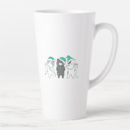 feesthoeden, kerstverlichting latte mok
