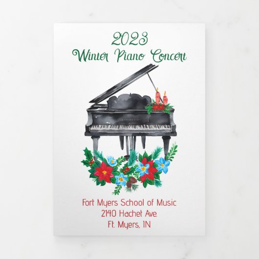 Feestive Holiday Piano Overweging Drieluik Programma (Cover)