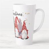 Feestive kerstfeestelijke gnomen Latte Mok (Rechts)