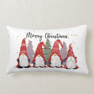 Feestive kerstgnomen Holiday Sierkussen Kussen