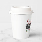 Feestive kerstman workshop party papieren bekers (Rechts)