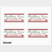 Feestive kersttree boerderij Holiday sticker (Vel)