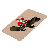 Feestive Santa Claus Riding an Alligator Magneet (Linkerzijde)