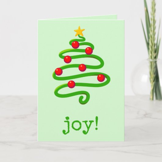 Feestive Tree-kerstKaart Kaart (Voorkant)